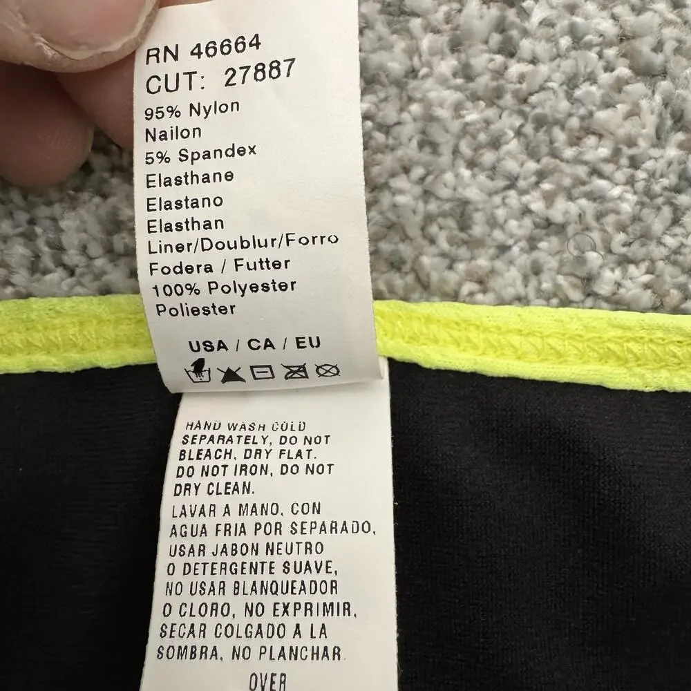 Hurley Swim Bikini Bottom M Swim Rave Neon Spring Break Festival Cheeky Y2K Surf - Picture 8 of 10